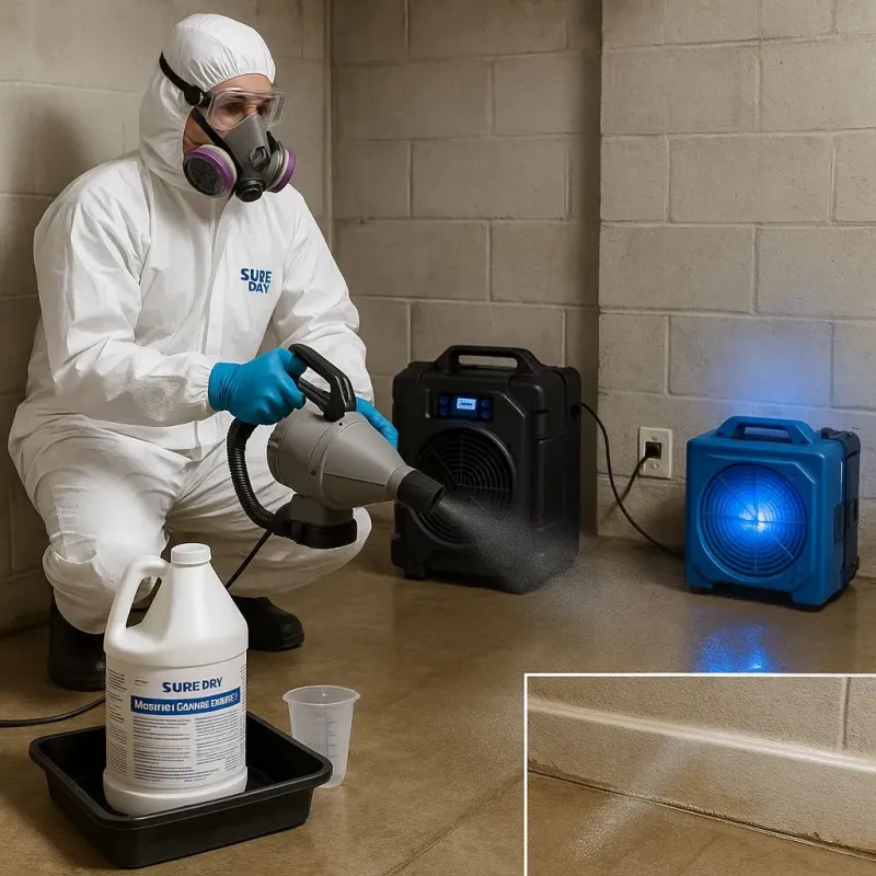 Sanitization and Odor Removal process in Vadnais Heights, MN